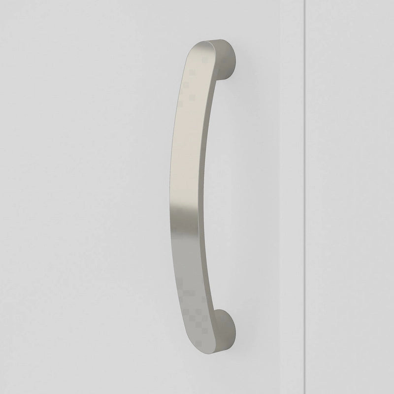 Armario de Almacenamiento Alto Estrecho con Puerta y Estantes Gris Platino / Gris Tormenta / Blanco – Unidad Individual