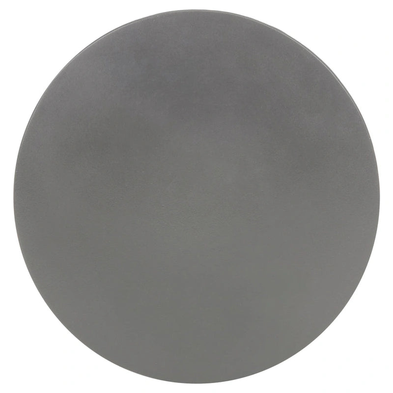 Mesa auxiliar de hormigón gris oscuro, 16 de ancho x 16 de profundidad x 18 de alto
