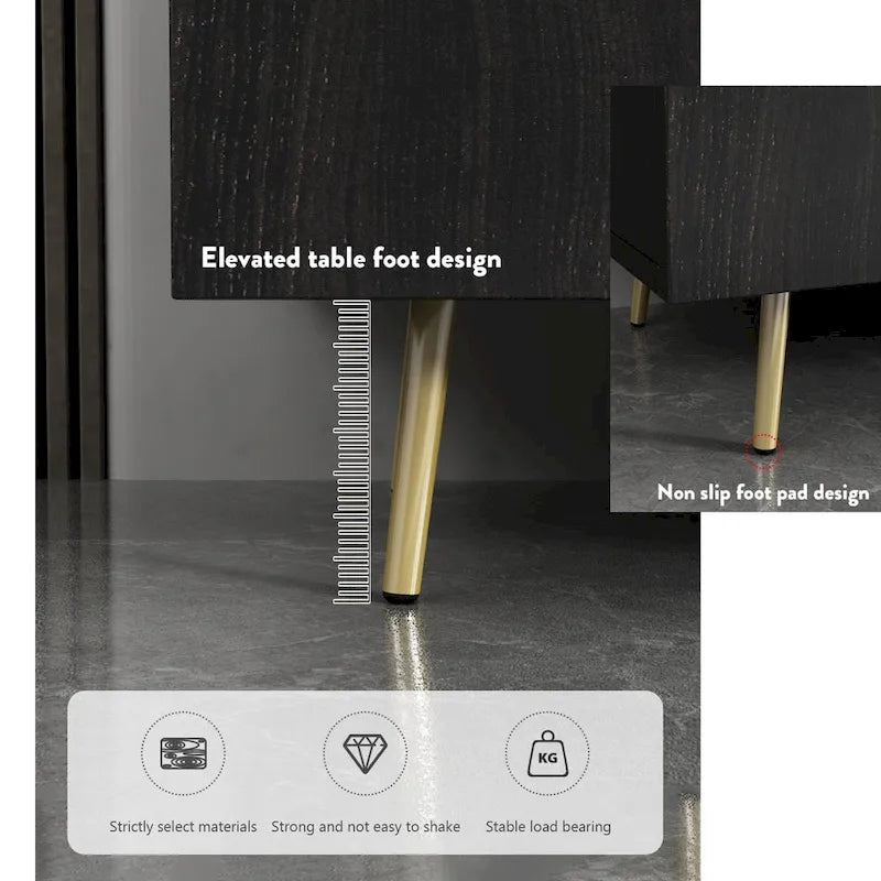 Mueble para TV Marrón Oscuro / Blanco, para televisores de hasta 73"