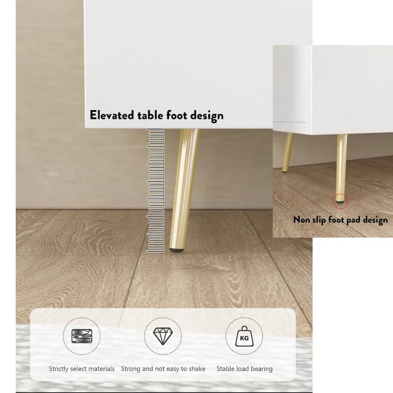 Mueble para TV Marrón Oscuro / Blanco, para televisores de hasta 73"