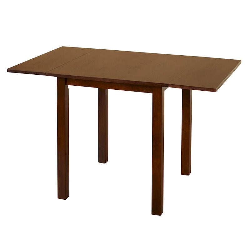 Mesa de comedor plegable marrón, capacidad para 6 personas