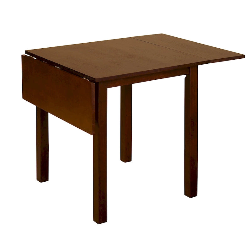 Mesa de comedor plegable marrón, capacidad para 6 personas