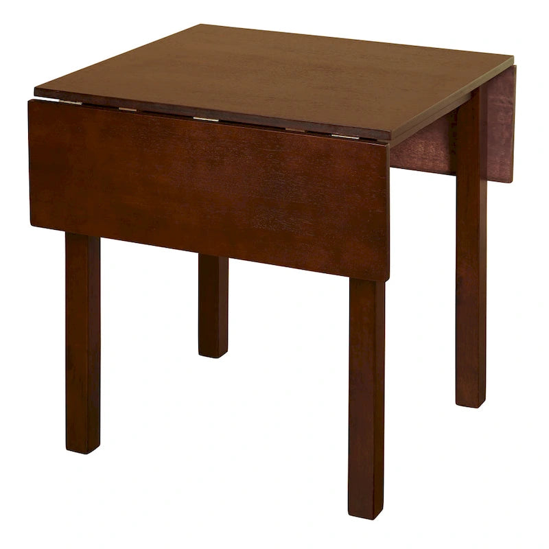 Mesa de comedor plegable marrón, capacidad para 6 personas