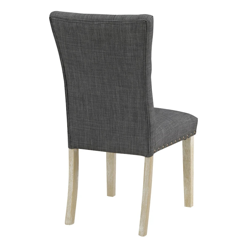 Silla de Comedor Capitoné con Tachuelas, Paquete de 2