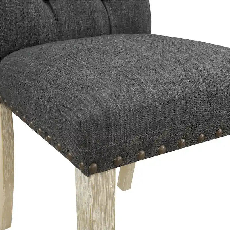 Silla de Comedor Capitoné con Tachuelas, Paquete de 2