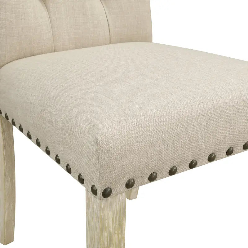 Silla de Comedor Capitoné con Tachuelas, Paquete de 2