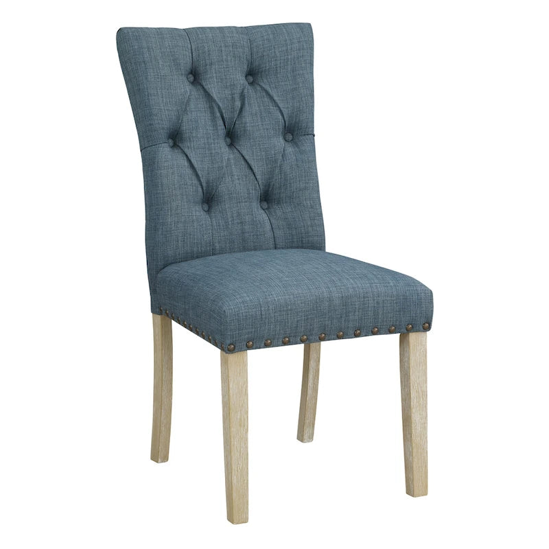 Silla de Comedor Capitoné con Tachuelas, Paquete de 2