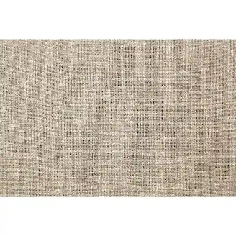 Silla de comedor acolchada transicional color marfil, patas espresso, juego de 2