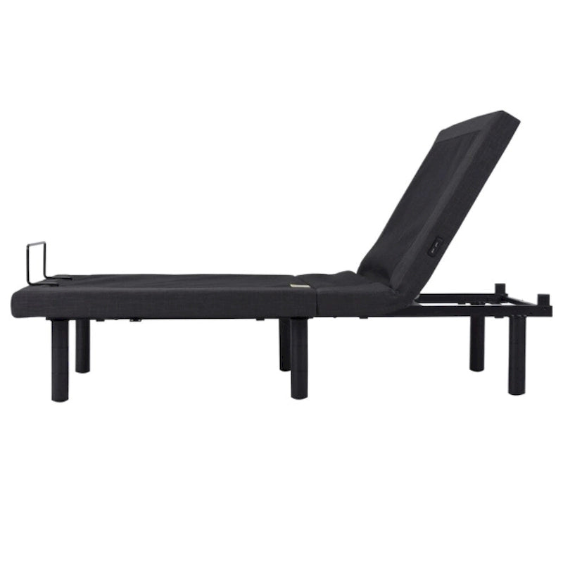 Base de cama ajustable Split King negra para 2