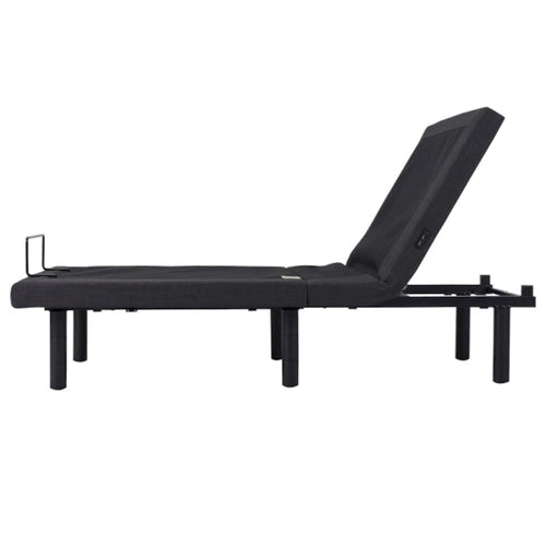 Base de cama ajustable Split King negra para 2