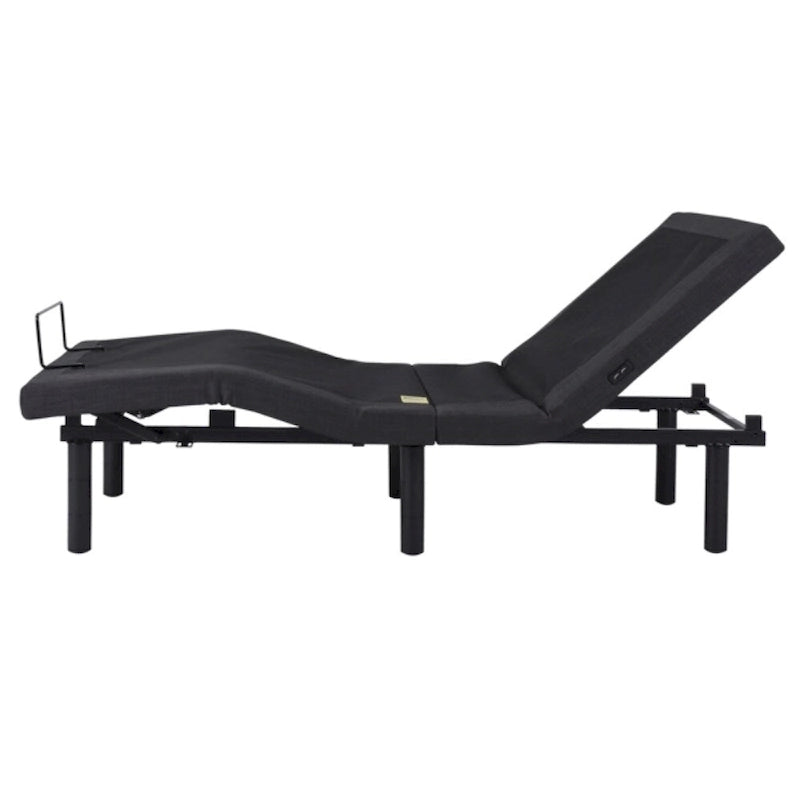 Base de cama ajustable Split King negra para 2