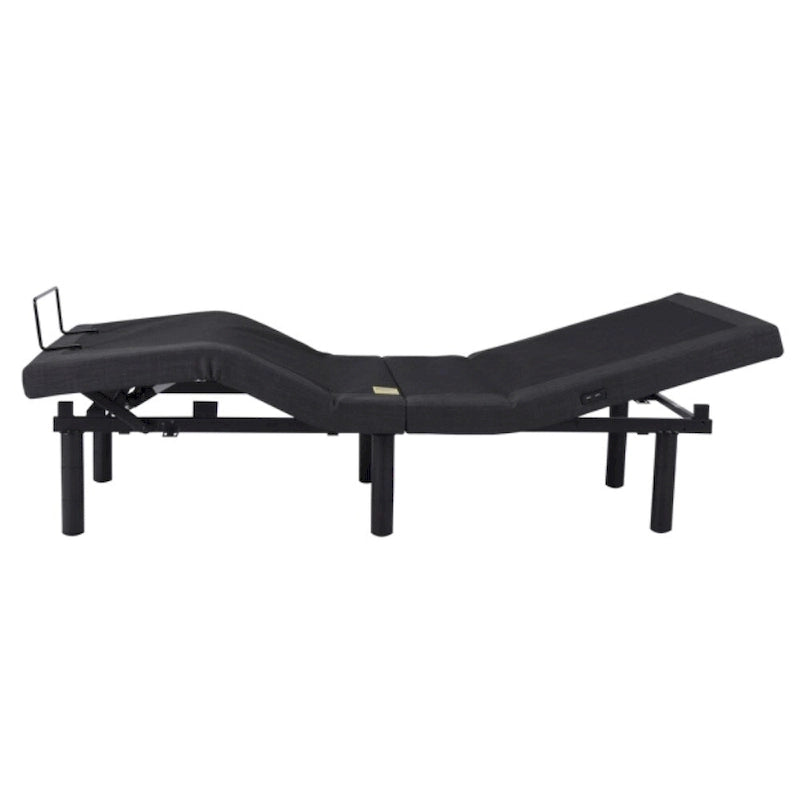 Base de cama ajustable Split King negra para 2
