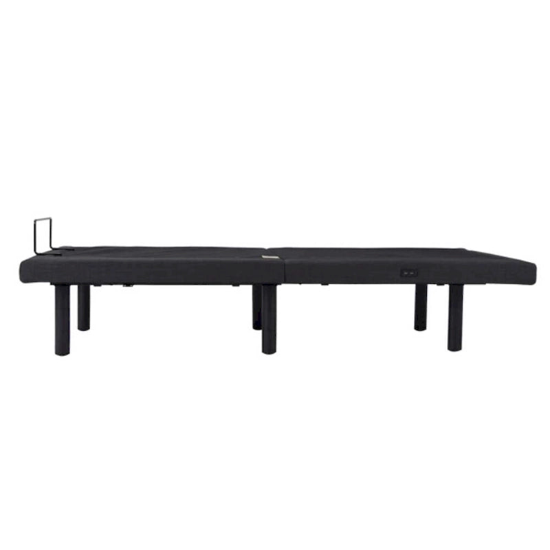 Base de cama ajustable Split King negra para 2